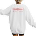 Baseball Mom Forever Baseball Mom Women's Sweatshirt Back Print