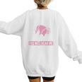Baseball Mom Baseball Gloves Bat Baseball Player Women's Sweatshirt Back Print