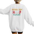 I Am A Baseball Mom With A Hood Playlist Premium Women's Sweatshirt Back Print I Am A Baseball Mom With A Hood Playlist Premium Women's Sweatshirt Back Print
