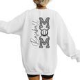 Baseball Mom Leopard Women's Sweatshirt Back Print Baseball Mom Leopard Women's Sweatshirt Back Print