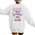 Baseball Mom Loud & Proud Since 1978 Raglan Baseball Tee Women's Sweatshirt Back Print