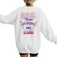 Baseball Mom Loud & Proud Since 1980 Raglan Baseball Tee Women's Sweatshirt Back Print