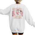 Baseball Mom Mama Mother's Cat In My Baseball Mom Era Women's Sweatshirt Back Print
