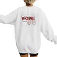 Baseball Mom Mommy Baseball Player Premium Women's Sweatshirt Back Print Baseball Mom Mommy Baseball Player Premium Women's Sweatshirt Back Print