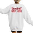 Baseball Mom Mother Mothers Of Baseball Athletes Women's Sweatshirt Back Print