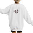 Baseball MOM Mother's Day Baseball Game Cheer Mom Raglan Baseball Tee Women's Sweatshirt Back Print Baseball MOM Mother's Day Baseball Game Cheer Mom Raglan Baseball Tee Women's Sweatshirt Back Print