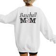 Baseball Mom Mother`s Day Women's Sweatshirt Back Print Baseball Mom Mother`s Day Women's Sweatshirt Back Print
