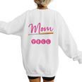 Baseball Mom Baseball Pitcher Bat Gloves Baseball Player Women's Sweatshirt Back Print