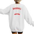Baseball Mom Baseball Player For Mother's Day Women's Sweatshirt Back Print Baseball Mom Baseball Player For Mother's Day Women's Sweatshirt Back Print