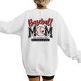 Baseball Mom Red Varsity Baseball Mama Cute Mother's Day Women's Sweatshirt Back Print Baseball Mom Red Varsity Baseball Mama Cute Mother's Day Women's Sweatshirt Back Print