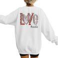 Baseball Mom Shirt Heart Love Baseball Omilife Women's Sweatshirt Back Print