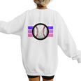Baseball Mom Sports Mom Proud Baseball Mom Premium Women's Sweatshirt Back Print