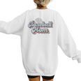 Baseball Mom Sporty Retro Baseball Team Momma Gray Women's Sweatshirt Back Print Baseball Mom Sporty Retro Baseball Team Momma Gray Women's Sweatshirt Back Print