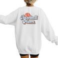 Baseball Mom And Sweet For Moms Vintage Font Women's Sweatshirt Back Print Baseball Mom And Sweet For Moms Vintage Font Women's Sweatshirt Back Print