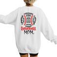 Baseball MomBall Game Mother's Day 2023 Women's Sweatshirt Back Print Baseball MomBall Game Mother's Day 2023 Women's Sweatshirt Back Print