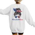 Baseball Mom USA American Flag 4th Of July Women's Sweatshirt Back Print Baseball Mom USA American Flag 4th Of July Women's Sweatshirt Back Print