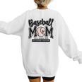 Baseball Mom Varsity Baseball Mama Cute Mother's Day Women's Sweatshirt Back Print Baseball Mom Varsity Baseball Mama Cute Mother's Day Women's Sweatshirt Back Print