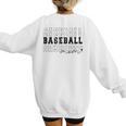Baseball Mom Vintage Sporty Humor Women's Sweatshirt Back Print