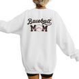 Baseball Mom Baseball Women's Sweatshirt Back Print