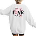 Baseball Softball Baseball Mom LOVE Baseball Women's Sweatshirt Back Print Baseball Softball Baseball Mom LOVE Baseball Women's Sweatshirt Back Print