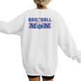 Cool Baseball Mom Mother's Day Mama Woman Cute Women's Sweatshirt Back Print