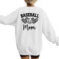 Custom Baseball Mom Number 24 Heart For Mom Women's Sweatshirt Back Print