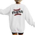 Custom Hustle Tball Tee Ball Baseball Mom Women's Sweatshirt Back Print