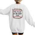 Cute Baseball Mom My Heart On That Field Sister Girl Toddler Women's Sweatshirt Back Print Cute Baseball Mom My Heart On That Field Sister Girl Toddler Women's Sweatshirt Back Print