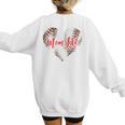 Cute Baseball Mom Heart Mother's Day Sport Mama Mom Life Women's Sweatshirt Back Print Cute Baseball Mom Heart Mother's Day Sport Mama Mom Life Women's Sweatshirt Back Print