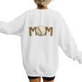 Cute Baseball Mom Leopard Print Mom For Mother's Day Women's Sweatshirt Back Print Cute Baseball Mom Leopard Print Mom For Mother's Day Women's Sweatshirt Back Print