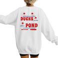 Cute Ducks On The Pond Cute Baseball Mom T-Shirt Women's Sweatshirt Back Print Cute Ducks On The Pond Cute Baseball Mom T-Shirt Women's Sweatshirt Back Print