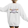 Dugout Mom Baseball Mommy Baseball Mother's Day Women's Sweatshirt Back Print Dugout Mom Baseball Mommy Baseball Mother's Day Women's Sweatshirt Back Print