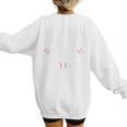 My Favorite Baseball Player Calls Me Mom For Baseball Mom Premium Women's Sweatshirt Back Print