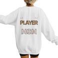 My Favorite T-Ball Player Calls Me Mom Baseball Mom Tee Ball Women's Sweatshirt Back Print