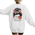 Grandma Life Basketball And Baseball Mom Funny Women's Sweatshirt Back Print Grandma Life Basketball And Baseball Mom Funny Women's Sweatshirt Back Print