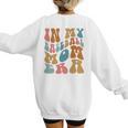 Groovy In My Baseball Mom Era Softball Game Day Women's Sweatshirt Back Print Groovy In My Baseball Mom Era Softball Game Day Women's Sweatshirt Back Print