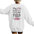 My Heart Is On That Field Ball Gigi Baseball Mom Women's Sweatshirt Back Print