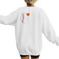 I Heart Hot Baseball Moms Women's Sweatshirt Back Print