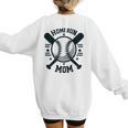 Home Run Mom Shirt Baseball Mom Mother's Day Women's Sweatshirt Back Print Home Run Mom Shirt Baseball Mom Mother's Day Women's Sweatshirt Back Print