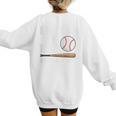 I'm His 1 Fan Since Day One Baseball Mom Women's Sweatshirt Back Print