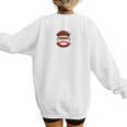 I'm A Proud Mom Football Baseball Mom Women's Sweatshirt Back Print
