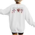 Let's Play Ball Boys Baseball Mom Women's Sweatshirt Back Print Let's Play Ball Boys Baseball Mom Women's Sweatshirt Back Print
