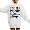 Loud & Proud Baseball Mommy Sports Lover Mom Women Women's Sweatshirt Back Print Loud & Proud Baseball Mommy Sports Lover Mom Women Women's Sweatshirt Back Print