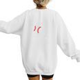 Mom Of Ballers USA Flag Soccer Baseball Mom Women's Sweatshirt Back Print Mom Of Ballers USA Flag Soccer Baseball Mom Women's Sweatshirt Back Print