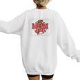 Mom Of Both Baseball Mom Mommy Premium Women's Sweatshirt Back Print Mom Of Both Baseball Mom Mommy Premium Women's Sweatshirt Back Print