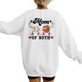 Mom Of Both Basketball Baseball Mom Women's Sweatshirt Back Print Mom Of Both Basketball Baseball Mom Women's Sweatshirt Back Print