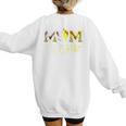 Mom Of Both Softball Baseball Mom Premium Women's Sweatshirt Back Print