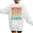 Moms Against Baseball Pants Baseball Mom Mother Women's Sweatshirt Back Print Moms Against Baseball Pants Baseball Mom Mother Women's Sweatshirt Back Print