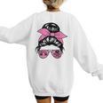 Mother Day Mama Retro Mama Mommy Baseball Mom Women's Sweatshirt Back Print Mother Day Mama Retro Mama Mommy Baseball Mom Women's Sweatshirt Back Print