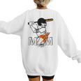 Proud Baseball MOM Sports & Softball Nostalgia Women's Sweatshirt Back Print